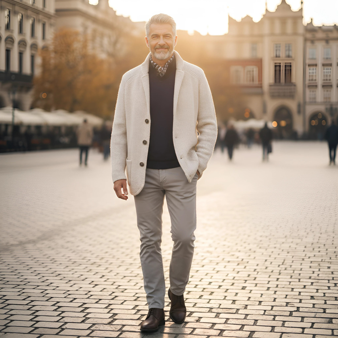 Tomás | Cárdigan de punto clásico