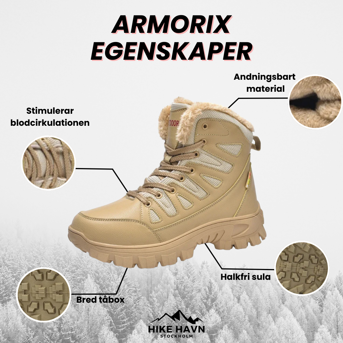 Armorix - Tung Duty Vanntette Stridsstøvler