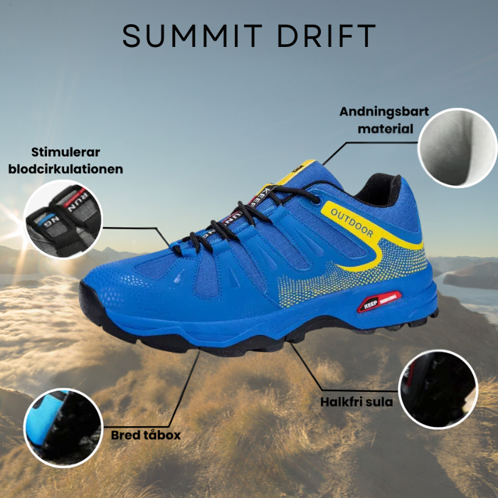 Summit Trail - Herresko for Utendørsbruk | Inkludert GRATIS Ortopedisk Såle
