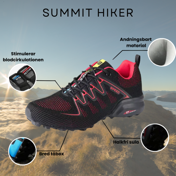 Summit Hiker - Herresko for Utendørsbruk | Inkluderer GRATIS Ortopedisk Såle (Copy)