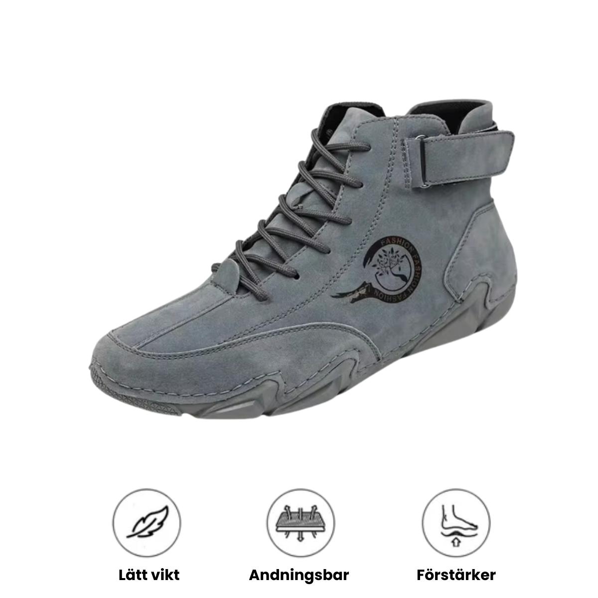 Horizon Luxe - Herre casual høye sko i lær for vandring