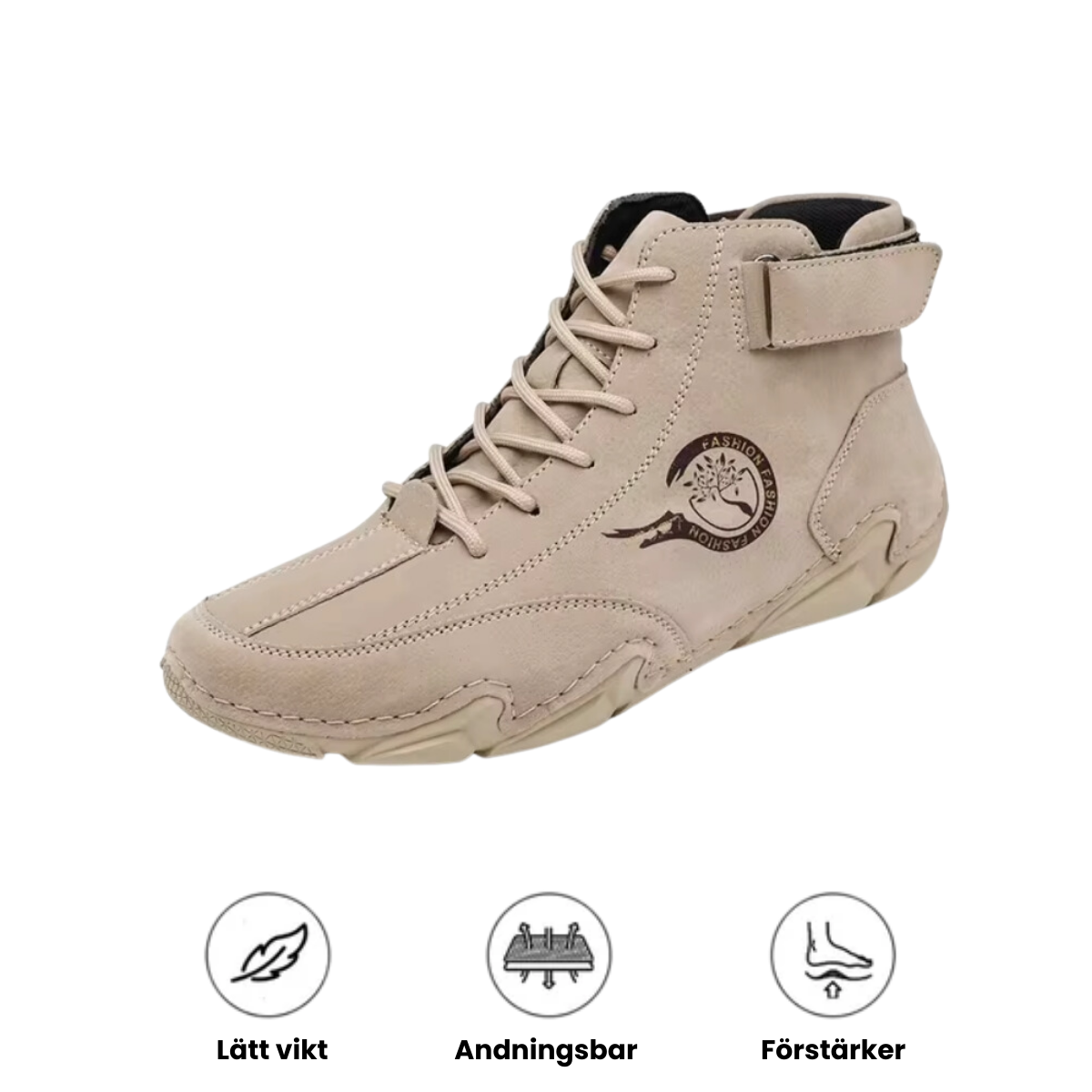 Horizon Luxe - Herre casual høye sko i lær for vandring