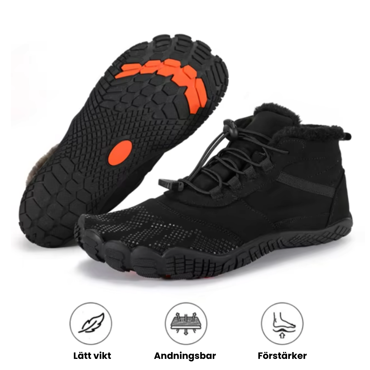 NordTrek - Halkfrie Høye Allterreng Vintervandrestøvler