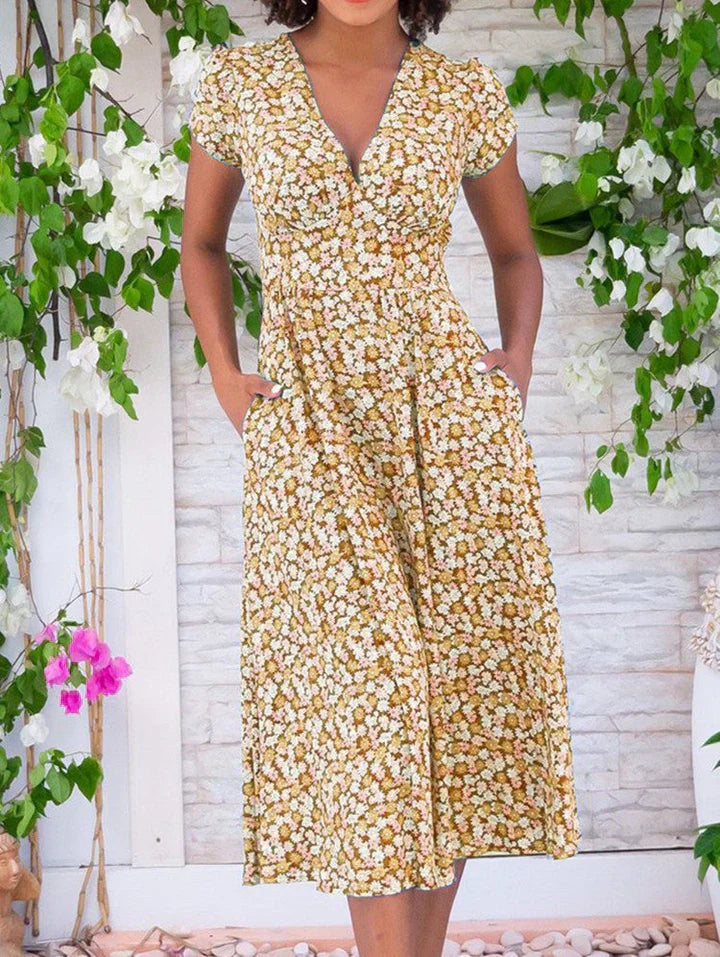 Aletia | Vestido Midi Ligero Con Bolsillos