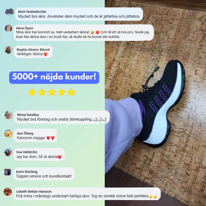 ComfortWave - Kvinneergonomiske Komfortsko for Smertelindring
