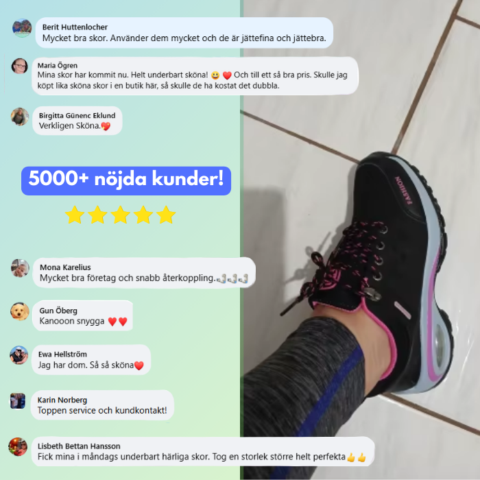 StinaTrek - Vandrestøvler | Inkludert GRATIS Ortopedisk Såle