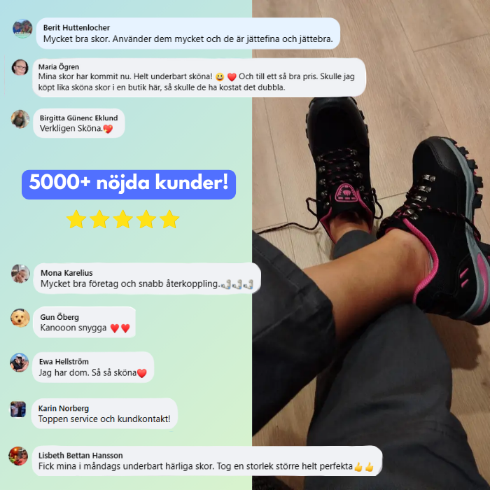 Zinotrek - Turstøvler | Inkludert GRATIS Ortopedisk Såle