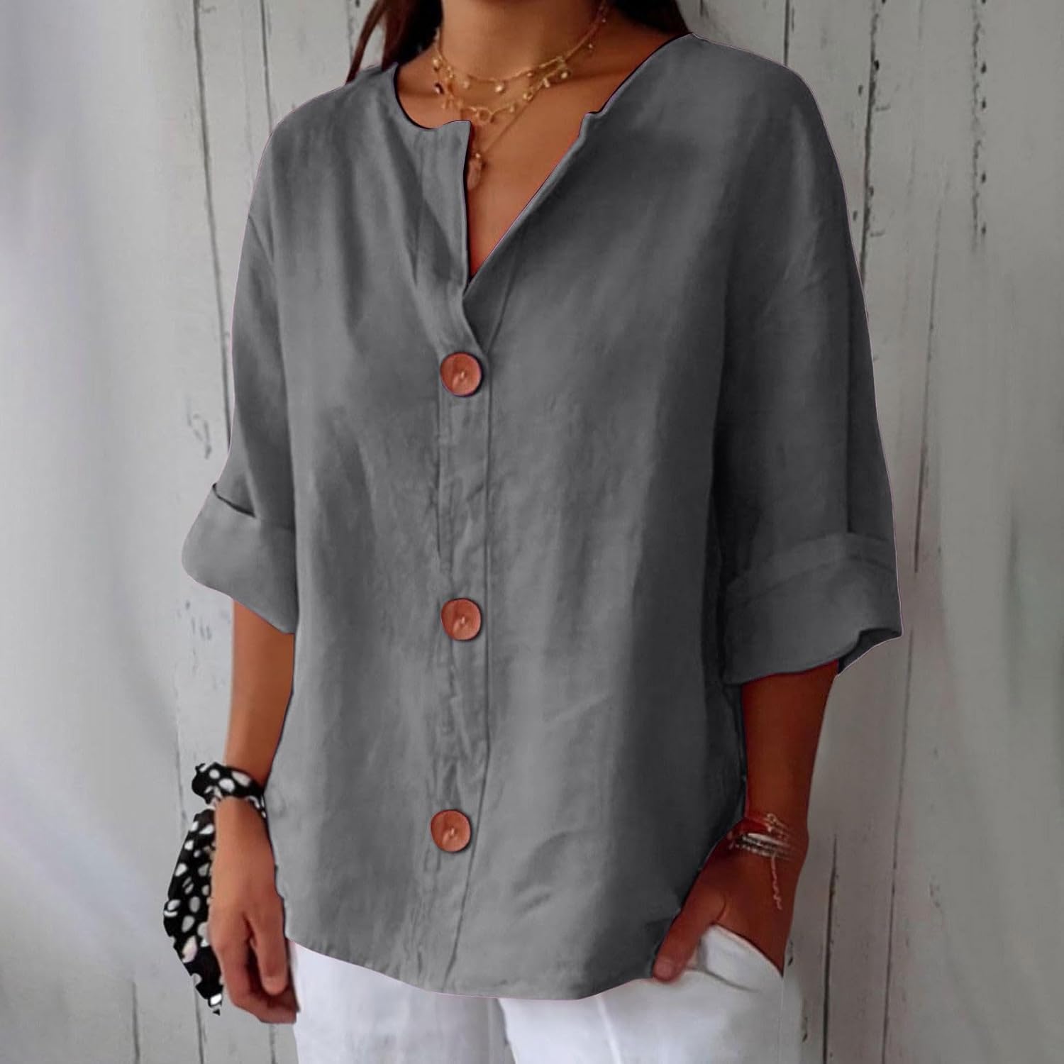 Dirica | Blusa casual de lino