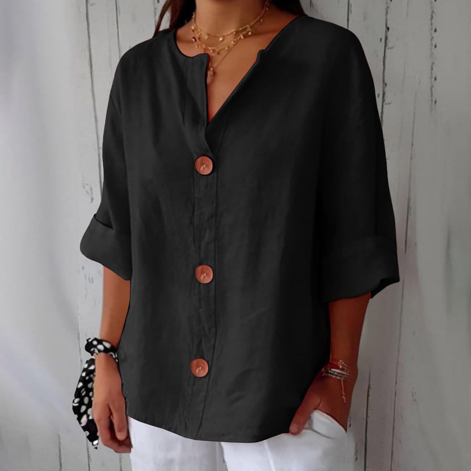 Dirica | Blusa casual de lino