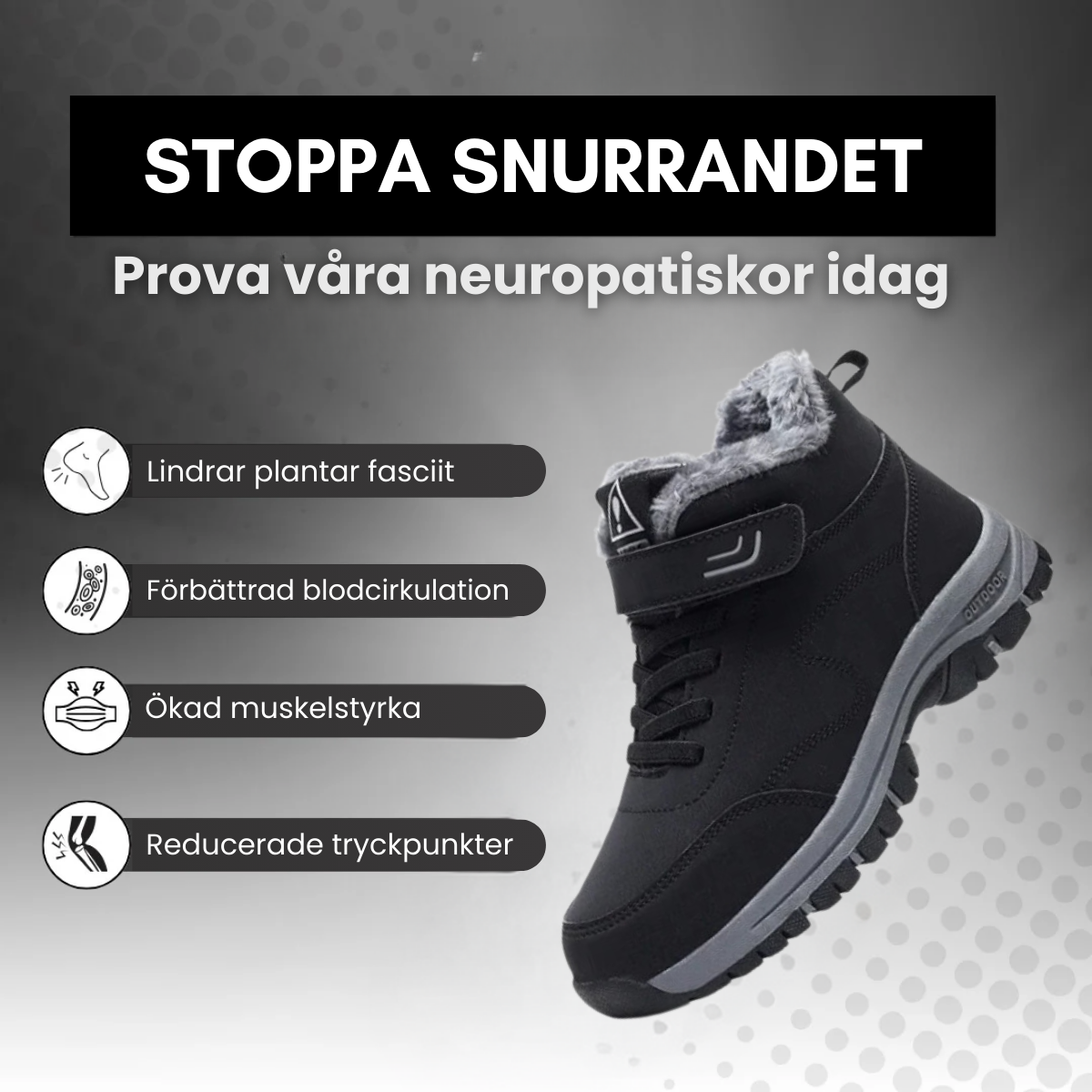 ArcticEase – Ortopediske Vintervandrestøvler