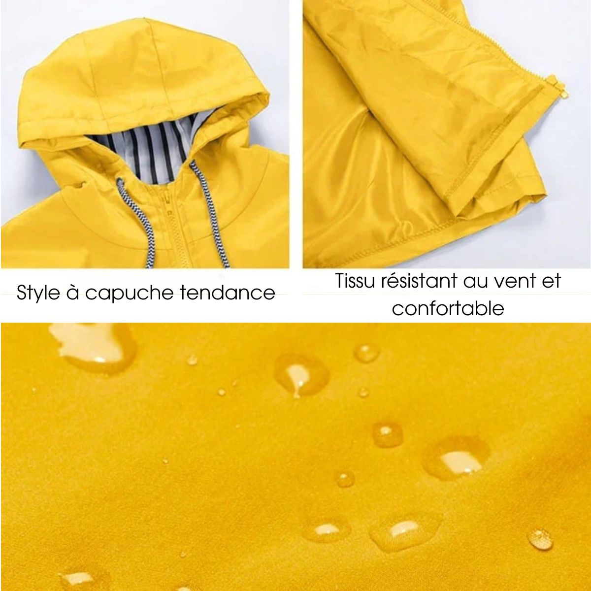 Ashlie | Chaqueta impermeable y cortavientos