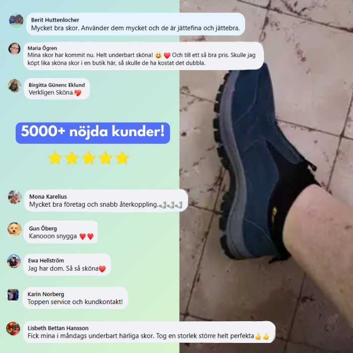 Svennor - Herre Ortopediske Utendørssko | Inkludert GRATIS Ortopedisk Såle