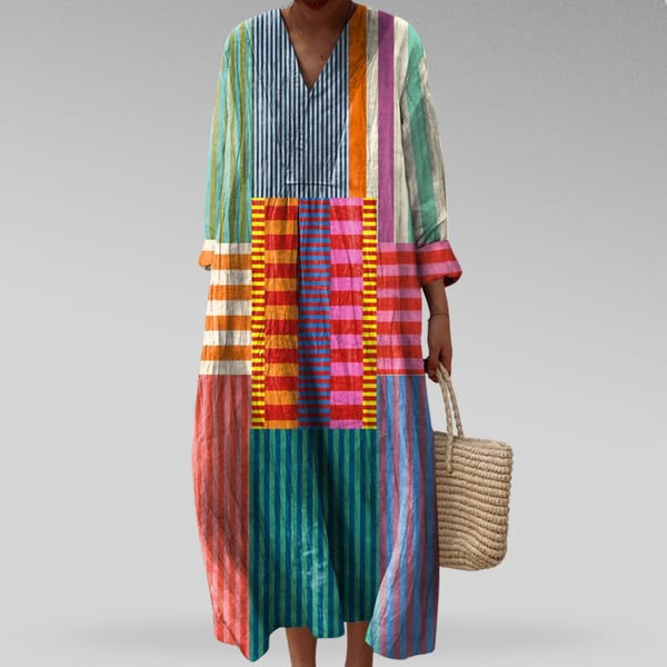 Carla | Elegante vestido geométrico